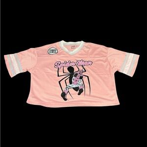 Pink Spider-Man Graphic Jersey Top
